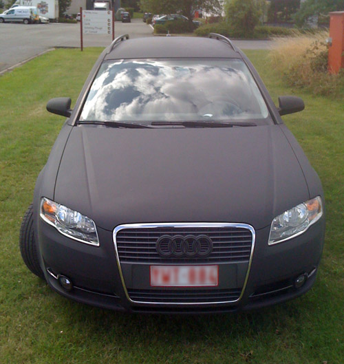 Car wrapping door PRINTiX - Audi A4 Avant matte black