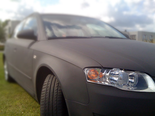 Car wrapping door PRINTiX - Audi A4 Avant matte black
