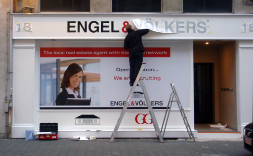 Engel & Völkers etalagebelettering