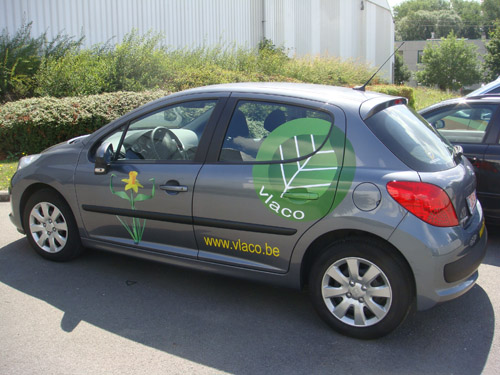 Belettering VLACO wagens